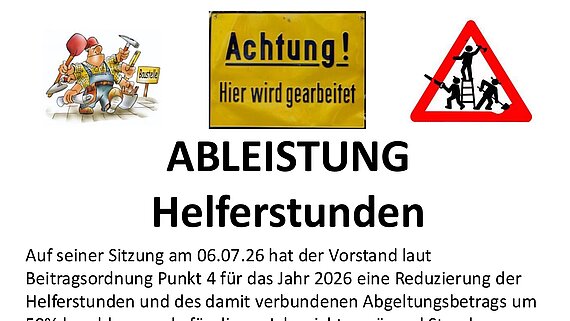News zum Thema Helferstunden 2026