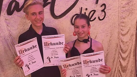 Ian und Alysha feiern Erfolge in Norderstedt 