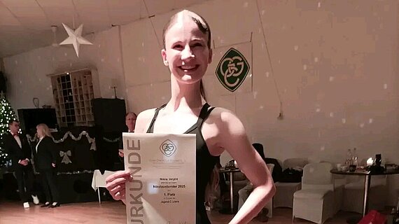 Helene Vergöhl tanzt zum Sieg