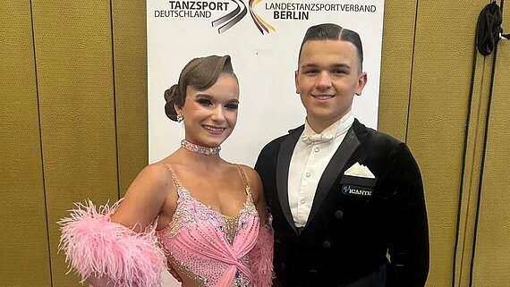 Julian und Janina beim Blauen Band